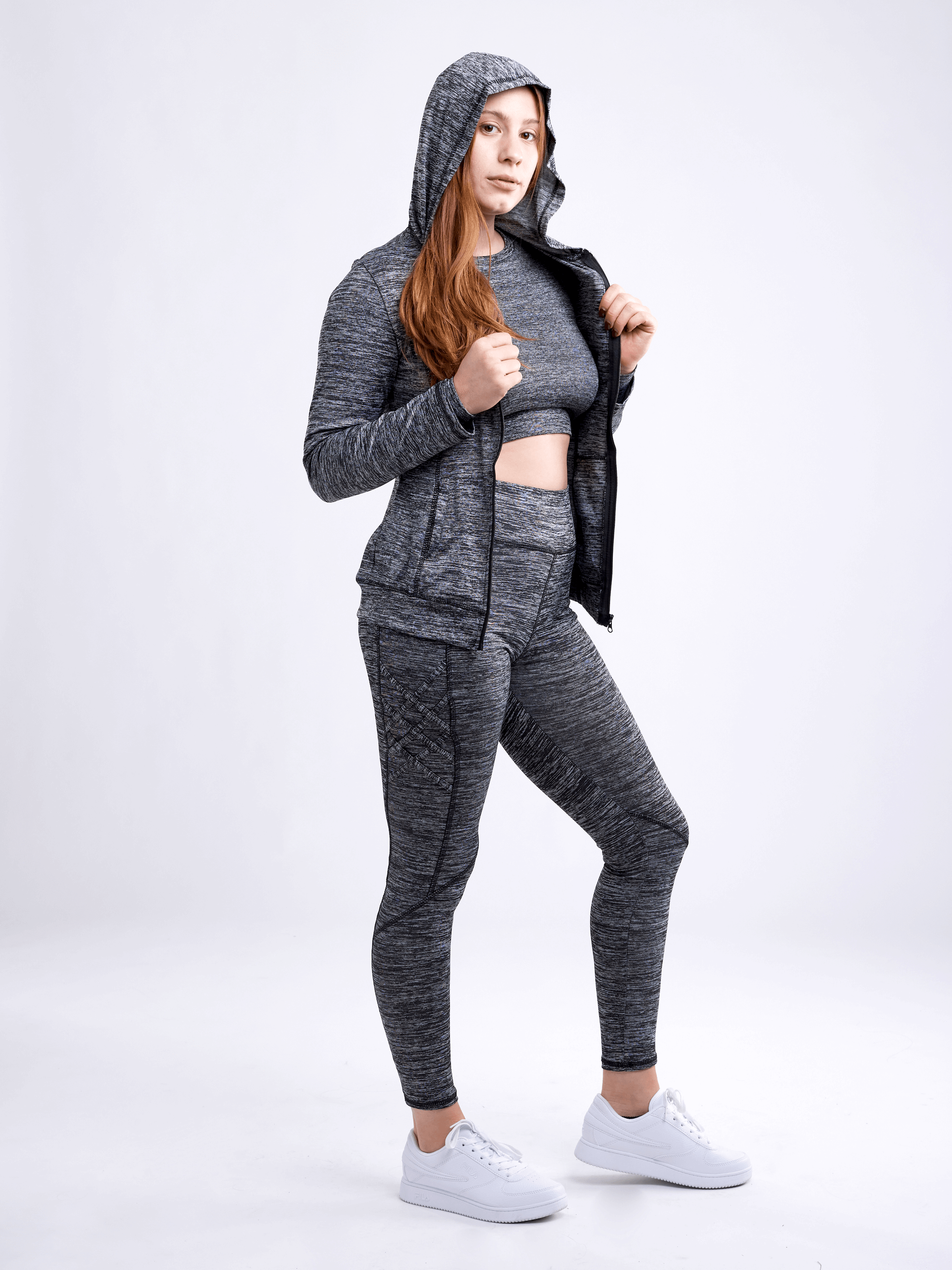 JupiterGear High-Waisted Criss-Cross Training Leggings with Hip Pockets by Jupiter Gear