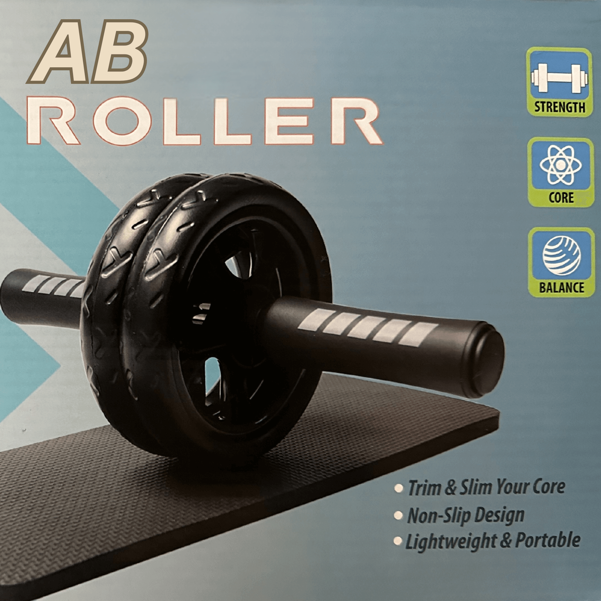 JupiterGear Ab Roller Wheel with Kneeling Pad for Abdominal and Core Strength Training for Men and Women by Jupiter Gear