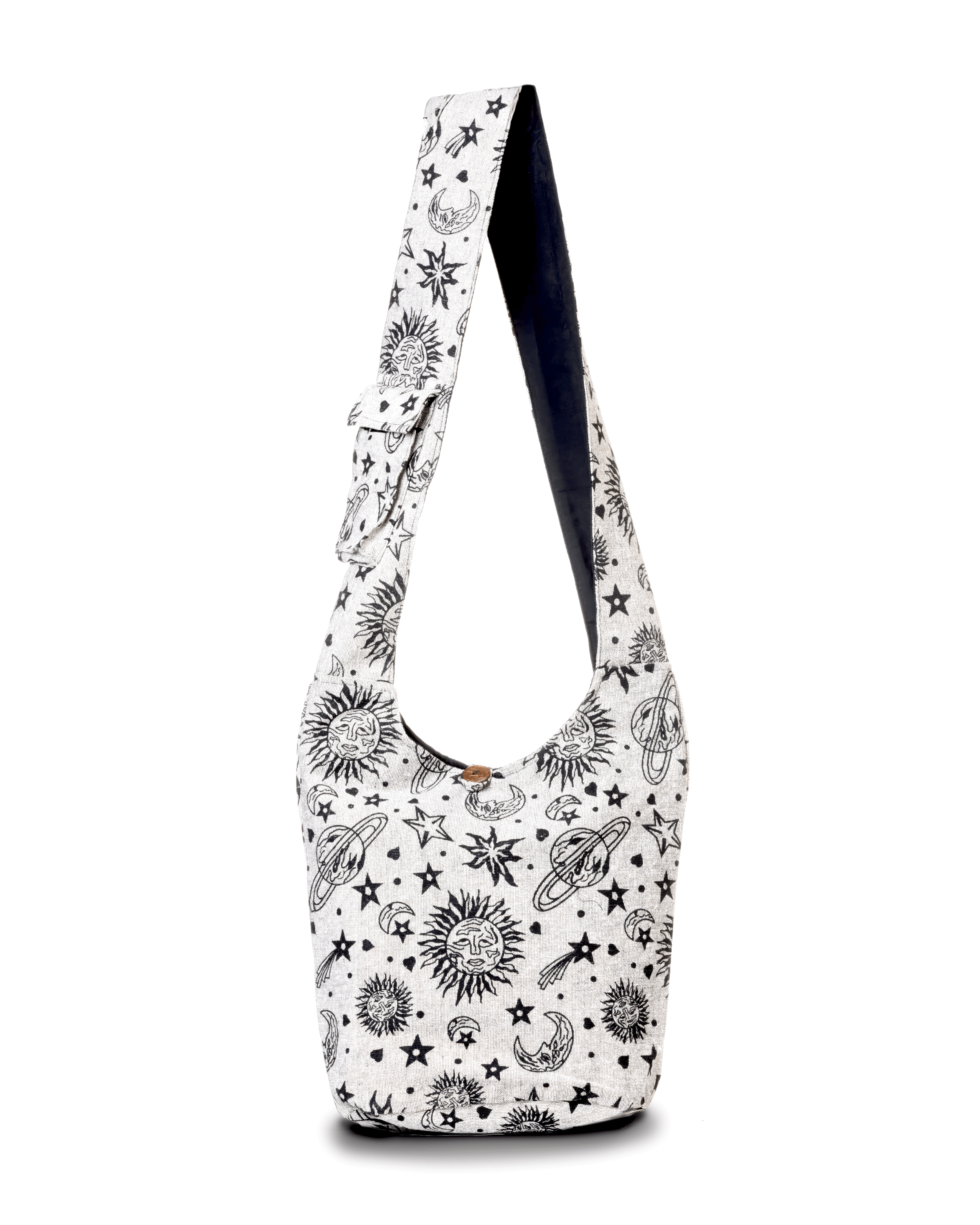 Kathmandu Collection Celestial Print Hobo Bag by Jupiter Gear