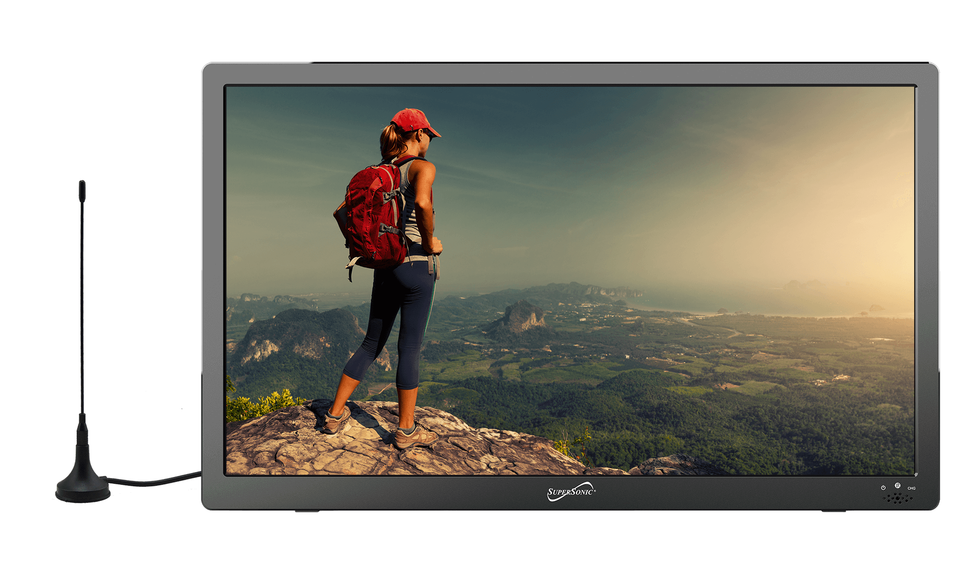 16" Supersonic Portable 12 Volt Digital LED TV with USB, SD, and HDMI Input by Jupiter Gear