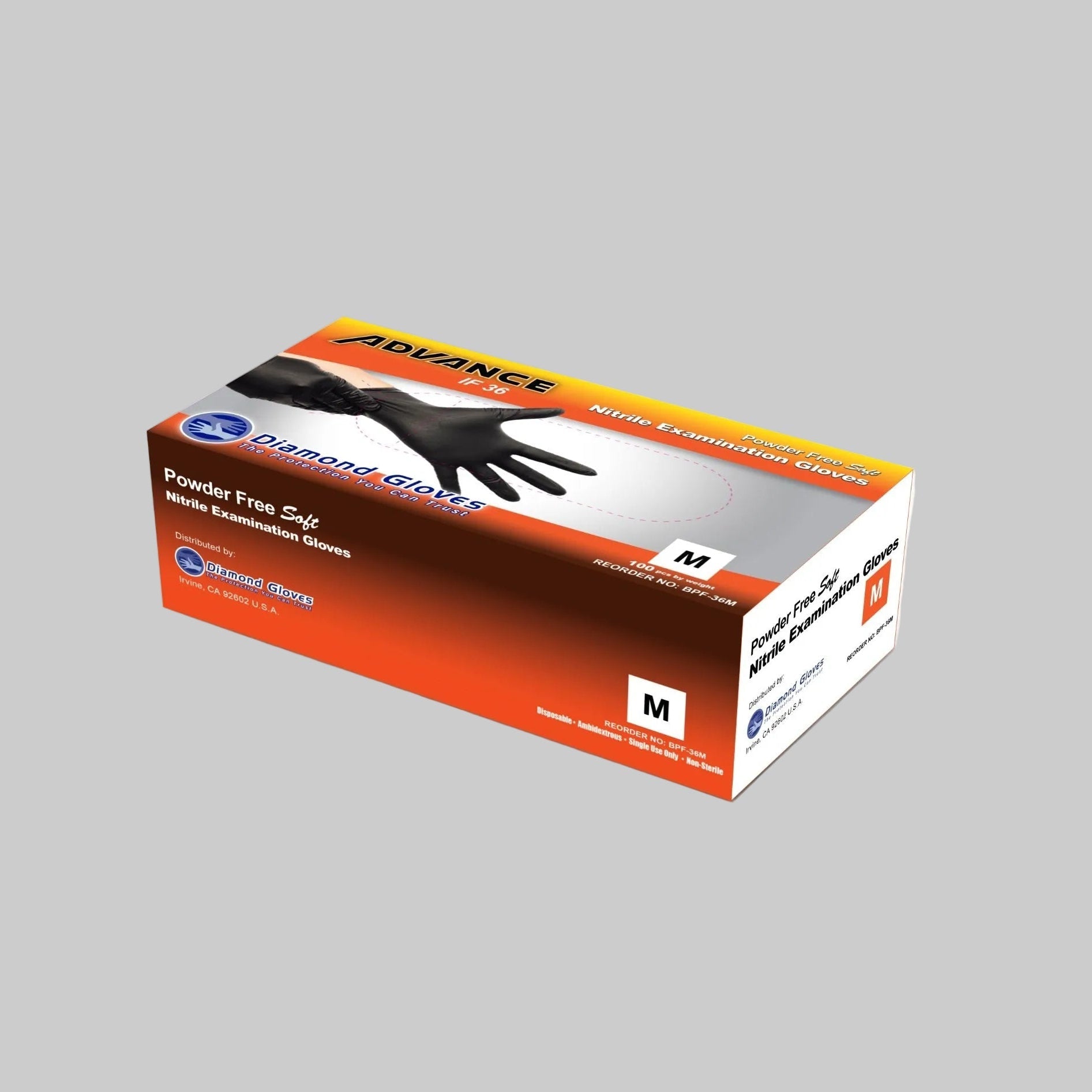 4mil Black and 4mil Pink Disposable Exam Nitrile Gloves 1,000pcs per Case