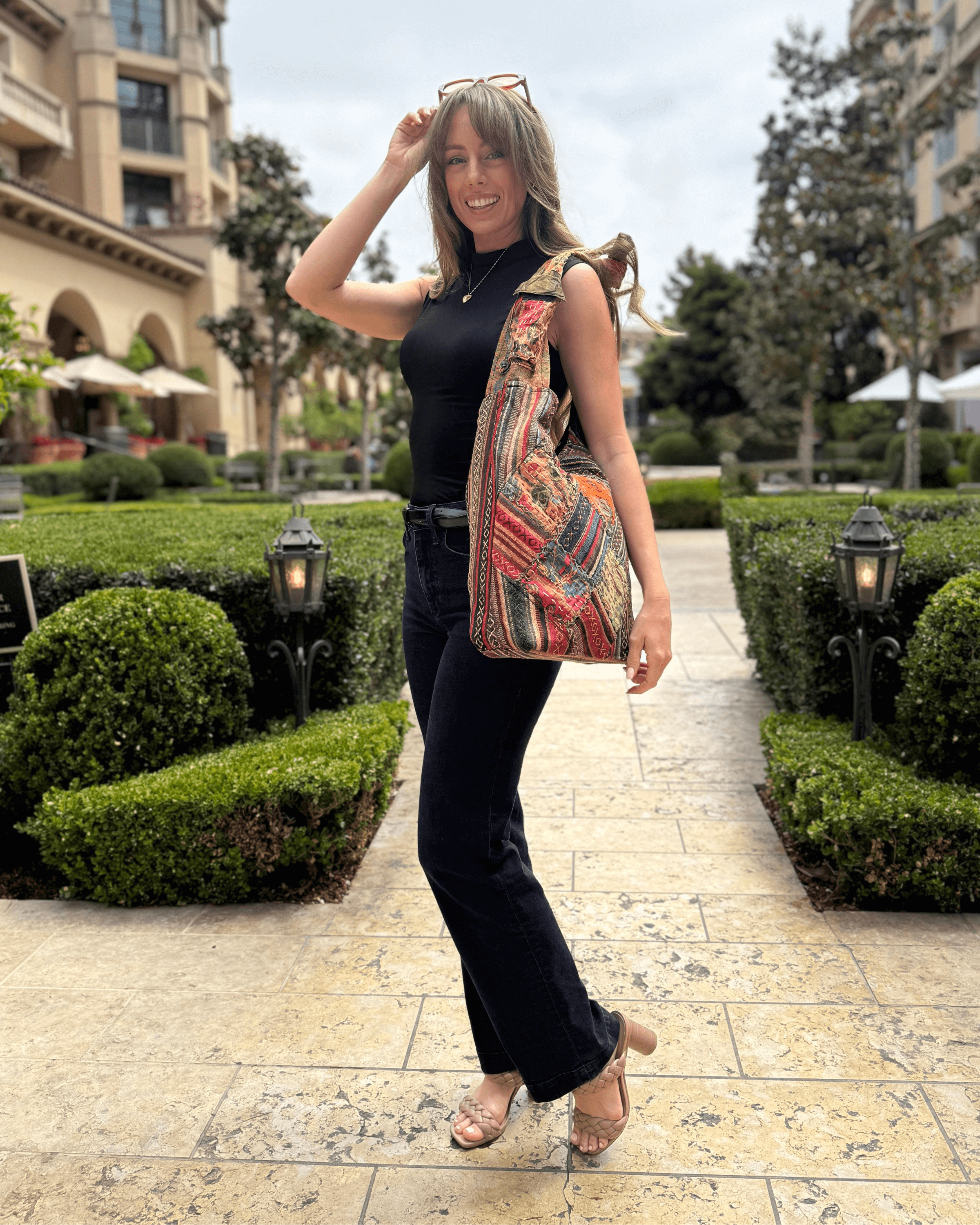 Kathmandu Collection Quilted Patchwork Hobo Bag by Jupiter Gear