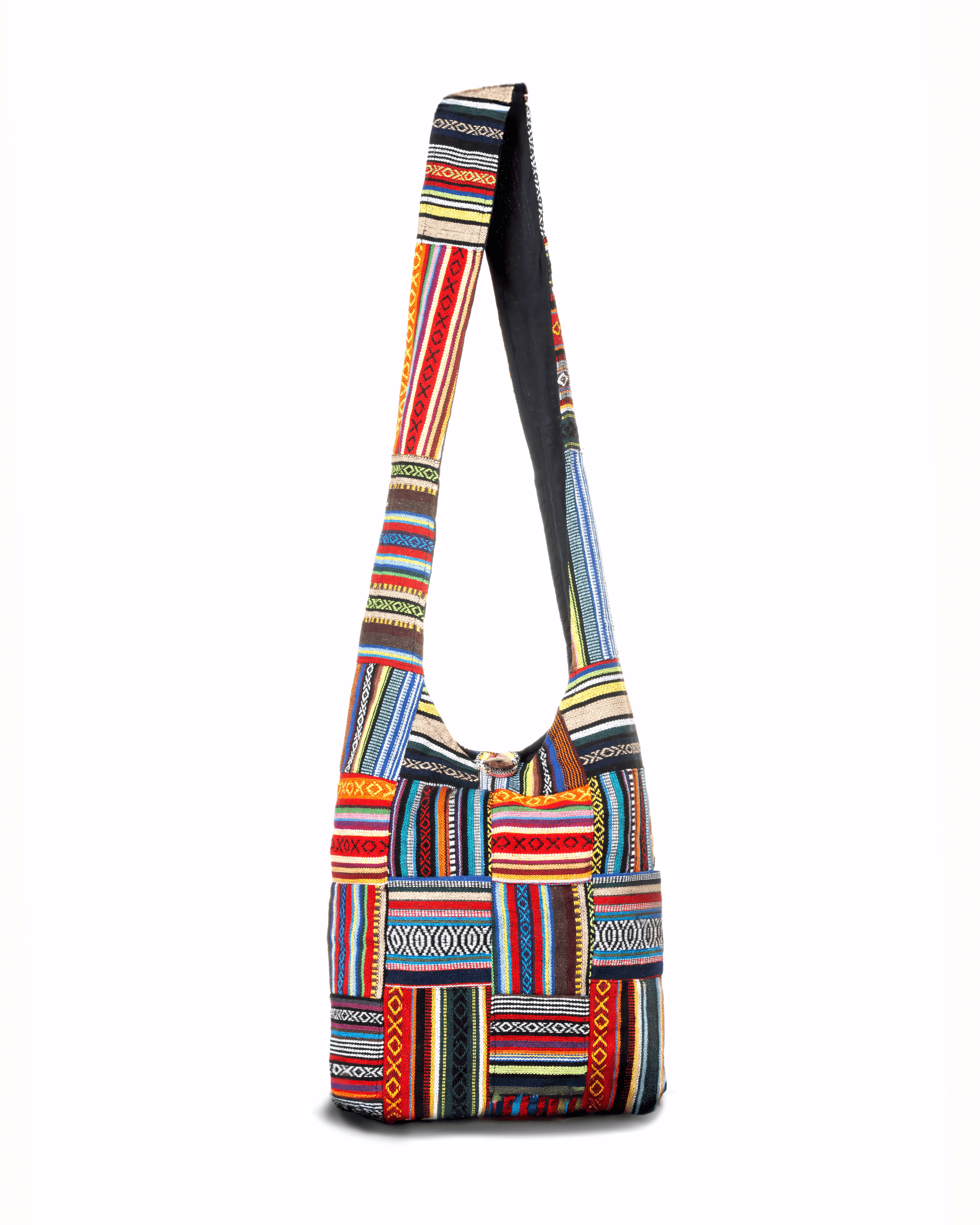 Kathmandu Collection Patchwork Striped Hobo Bag by Jupiter Gear