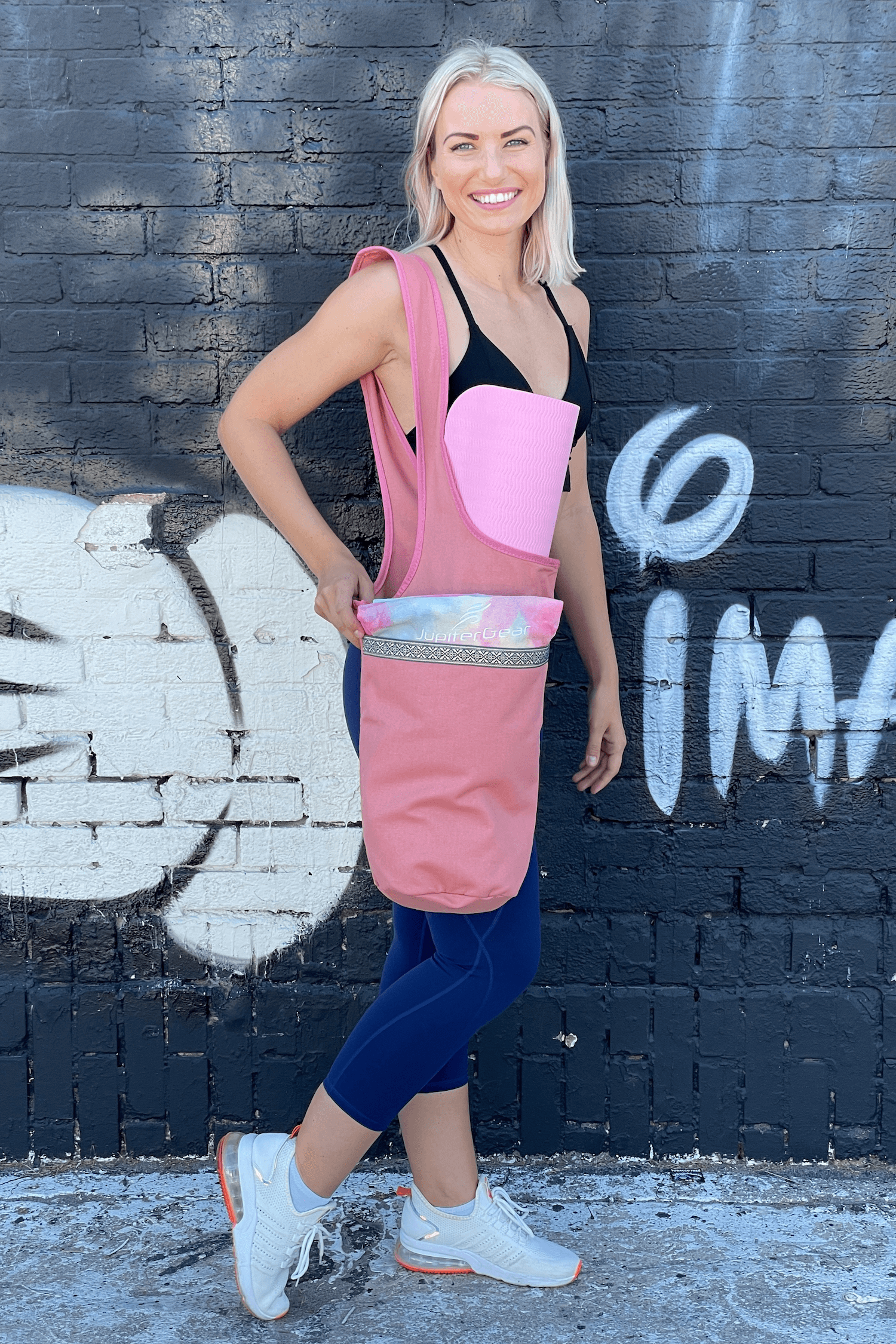 JupiterGear Yoga Mat Carrying Tote Bag with Large Pockets by Jupiter Gear