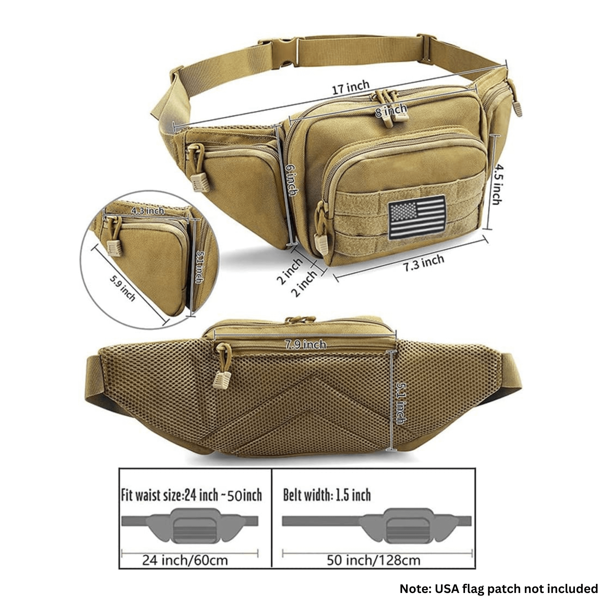 Tactical Waist Bag & MOLLE EDC Pouch For Outdoor Activities by Jupiter Gear