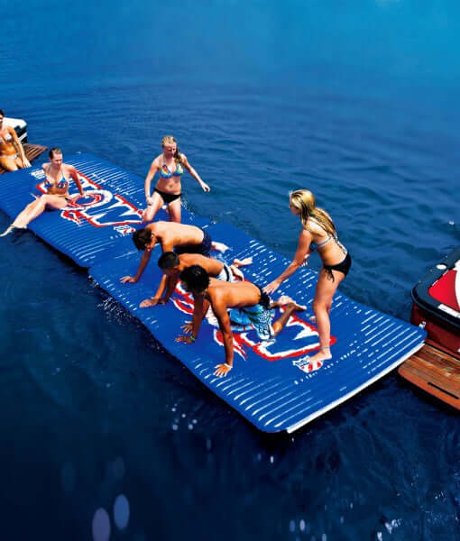 WOW Sports Floating Pool and Lake Water Walkway and Lounge - Yellow (12-2050) by Jupiter Gear