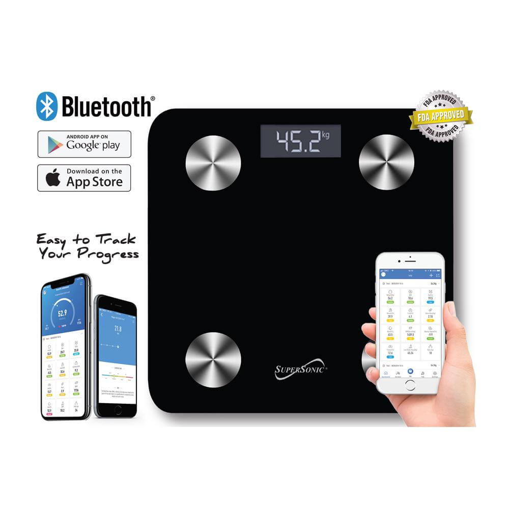 Supersonic Smart Scale Body Composition Analyzer With App by Jupiter Gear