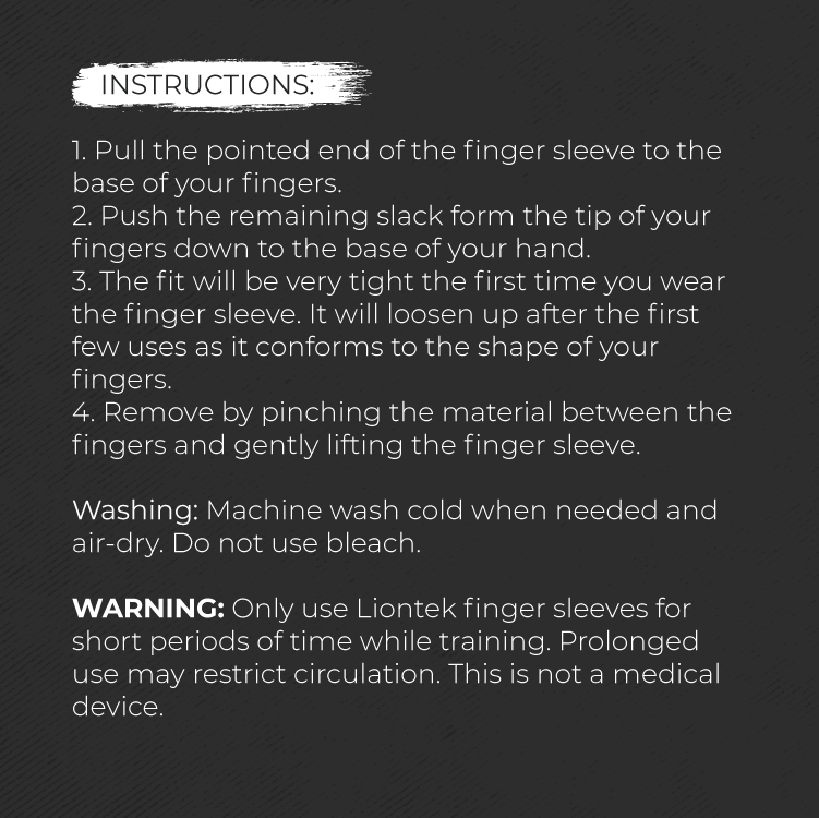 LIONTEK BJJ Triple Finger Sleeve Tape Replacement by Liontek