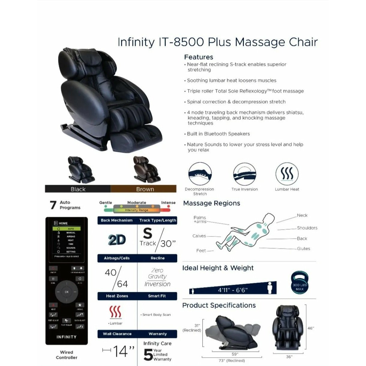 Electric Massage Chair | Infinity It 8500 | Best Body Massage Chair 