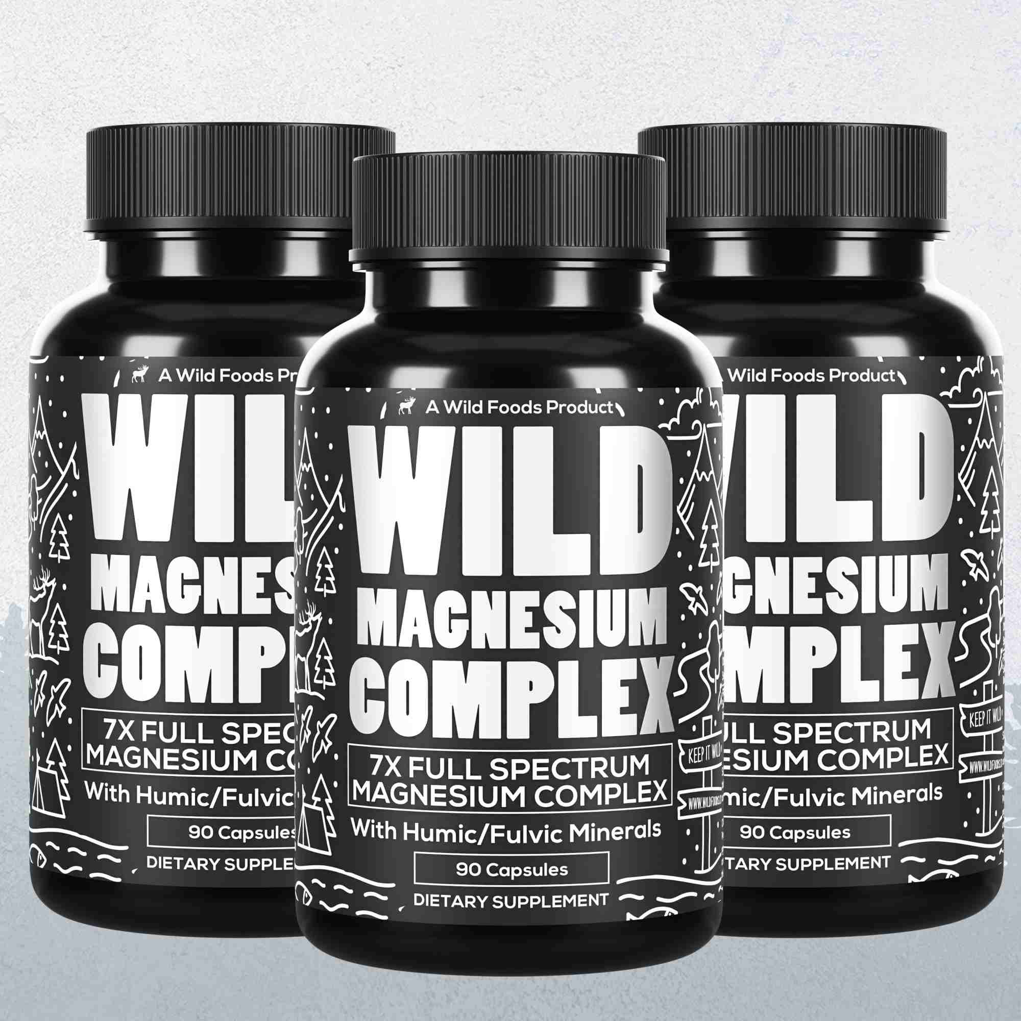 Magnesium Complex | 7-in-1 Complete Spectrum Formula by Wild Foods