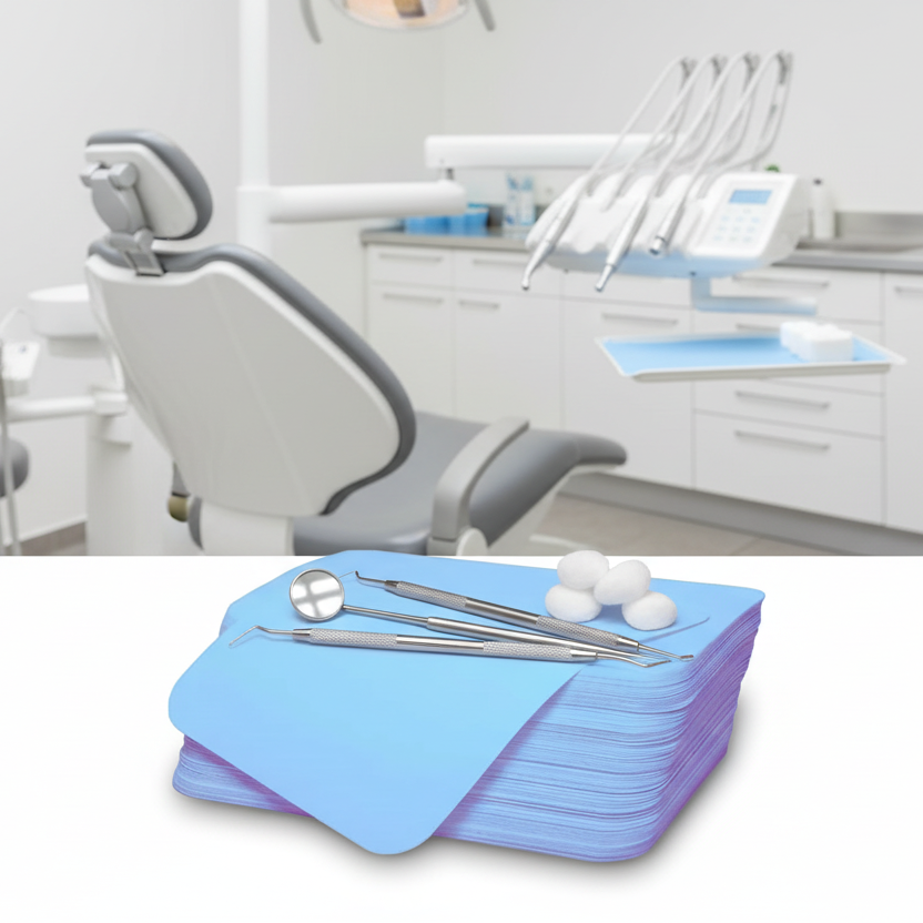 Dental Tray Paper Tray Covers 1,000pcs Pack 8-1/2"x12-1/4" Blue