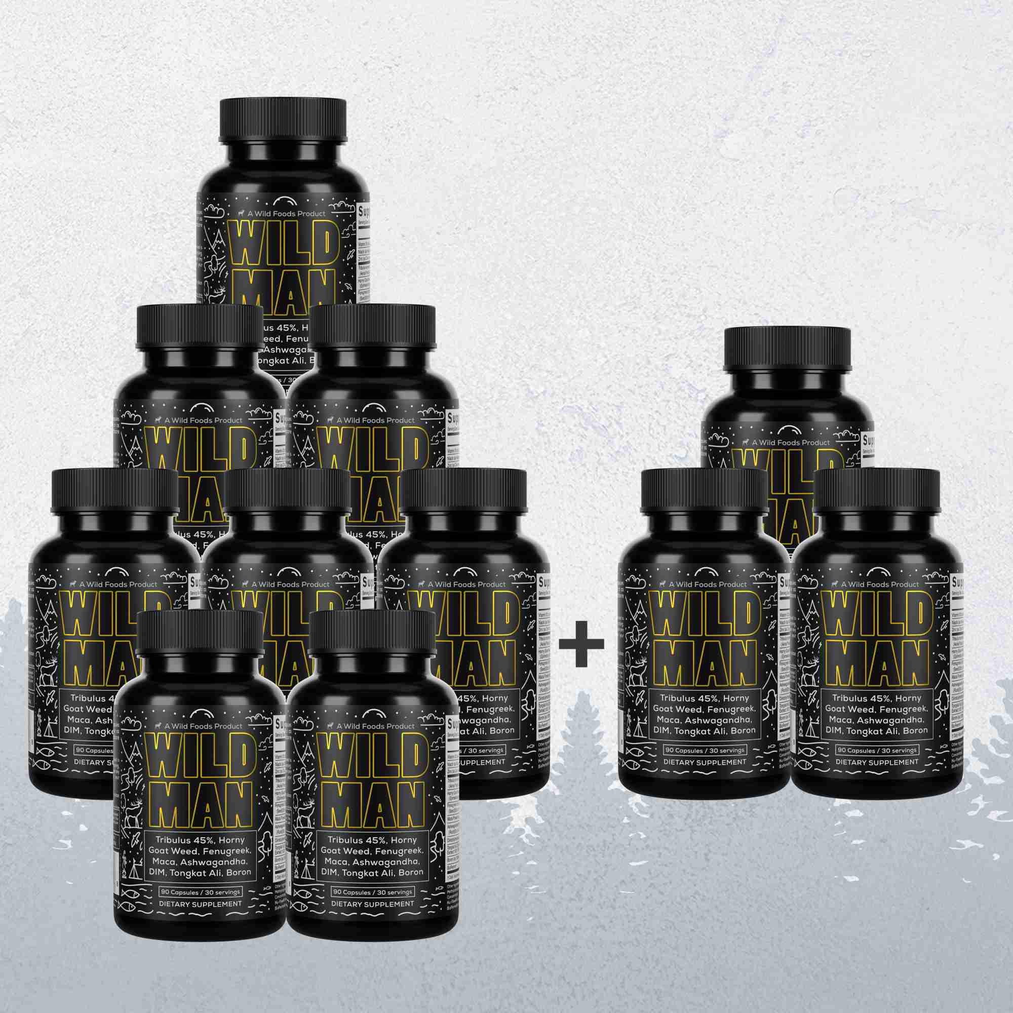 Wild Man Herbal Stack – Male Hormone Balance & Performance by Wild Foods