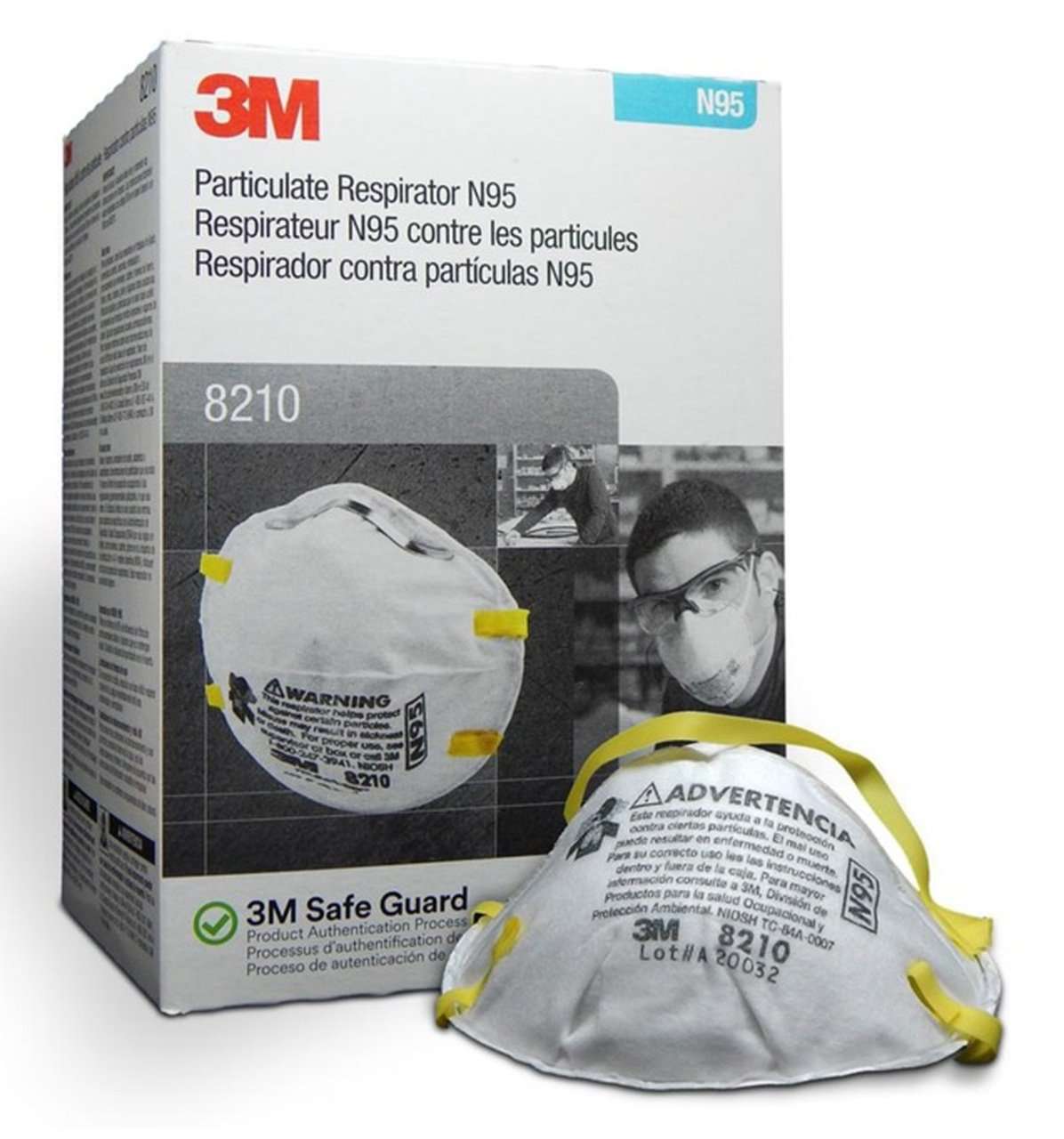 3M 8210 NIOSH N95 Particulate Mask 160/CS - One Source Medical Supplies