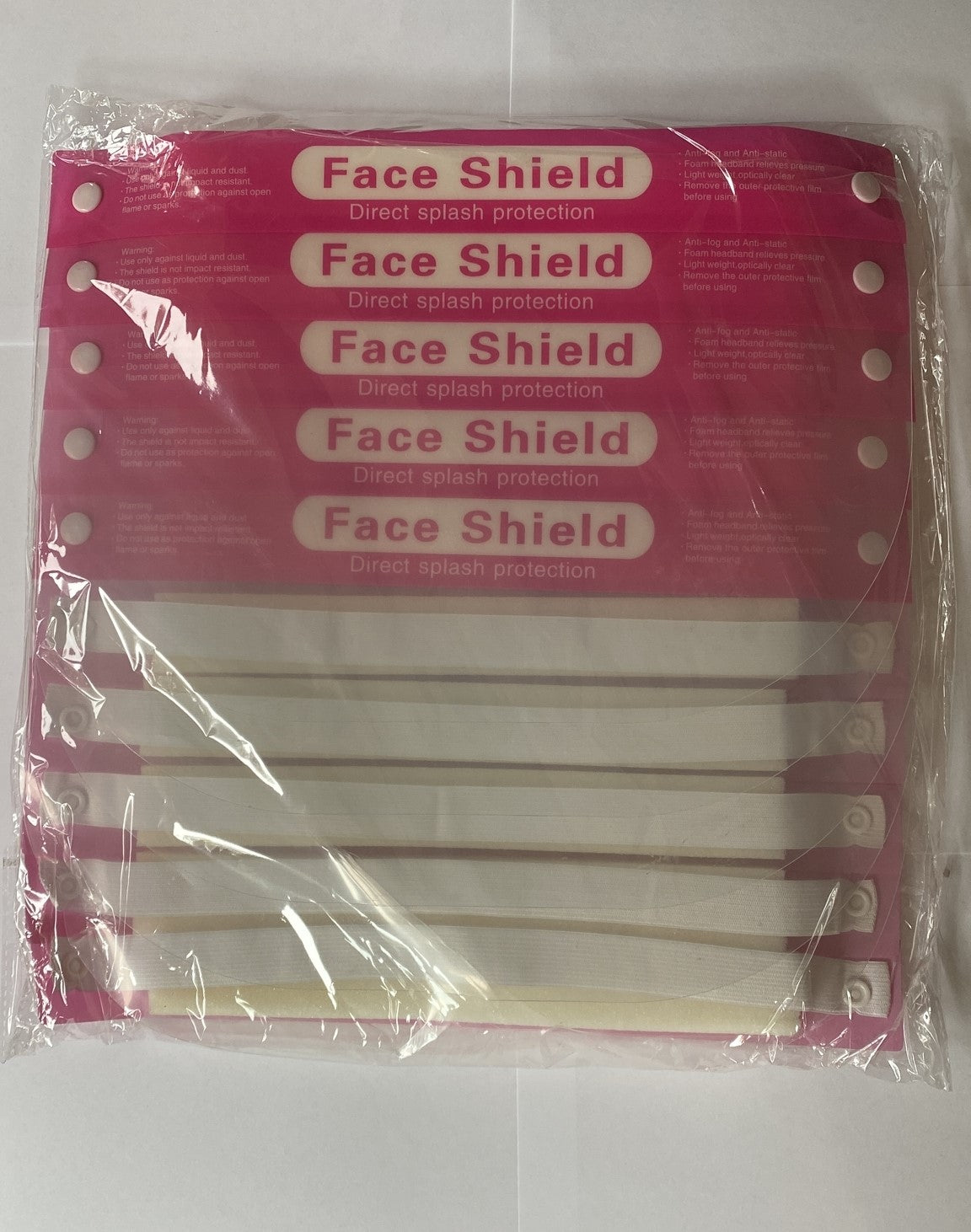 Generic Pink Face Shields 400/Case