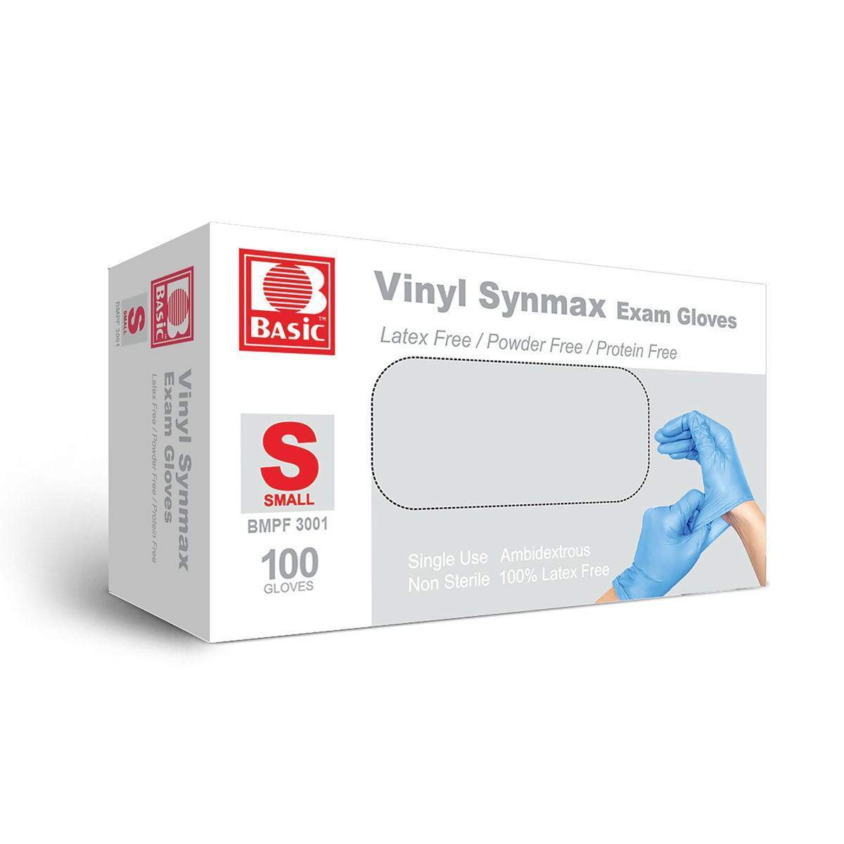 Basic Synmax Vinyl Hybrid Medical Exam Gloves - Case of 1,000 - One Source Medical Supplies