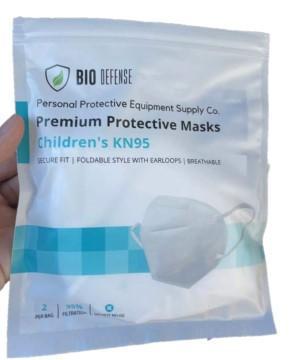 Bio Defense Children's KN95 Masks (Pack of 2)