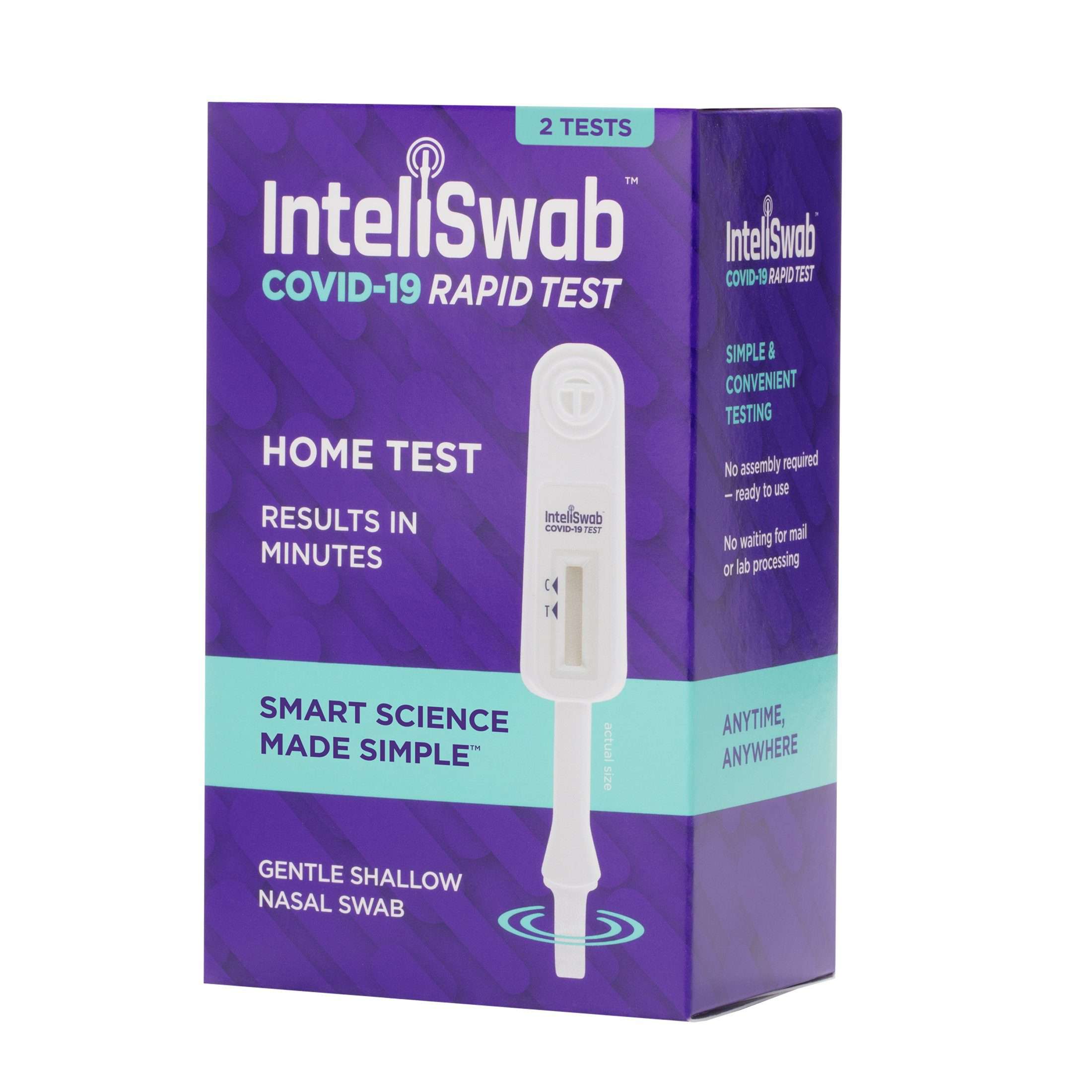 InteliSwab™ COVID-19 Rapid Antigen Self-Test OTC(Pack of 2) - One Source Medical Supplies