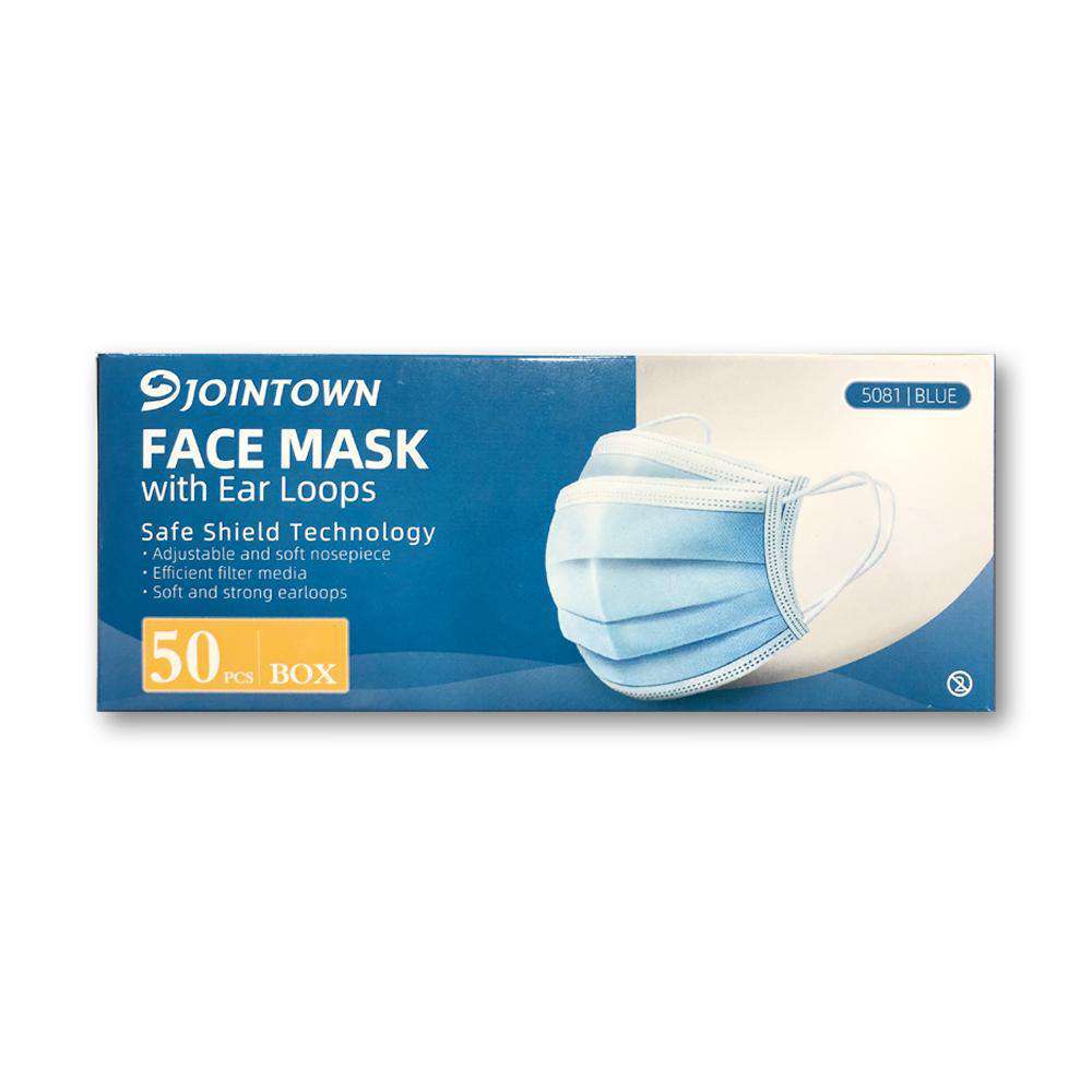 Jointown Face Mask with Ear Loops - Case of 500 - One Source Medical Supplies
