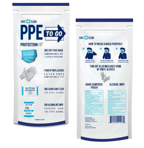 Safe+Clean PPE To Go Protection Kit