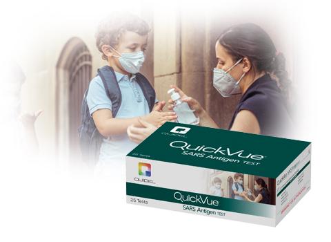 Quidel QuickVue at-Home COVID-19 Test Kit - 25/Box - One Source Medical Supplies