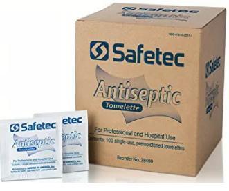 Safetec Antiseptic Towelettes - One Source Medical Supplies