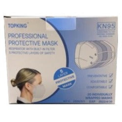 Topking Professional Protective KN95 Masks - Case of 1,000 - One Source Medical Supplies